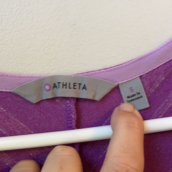 Athleta Purple V-Neck Dress - Picture 7 of 10